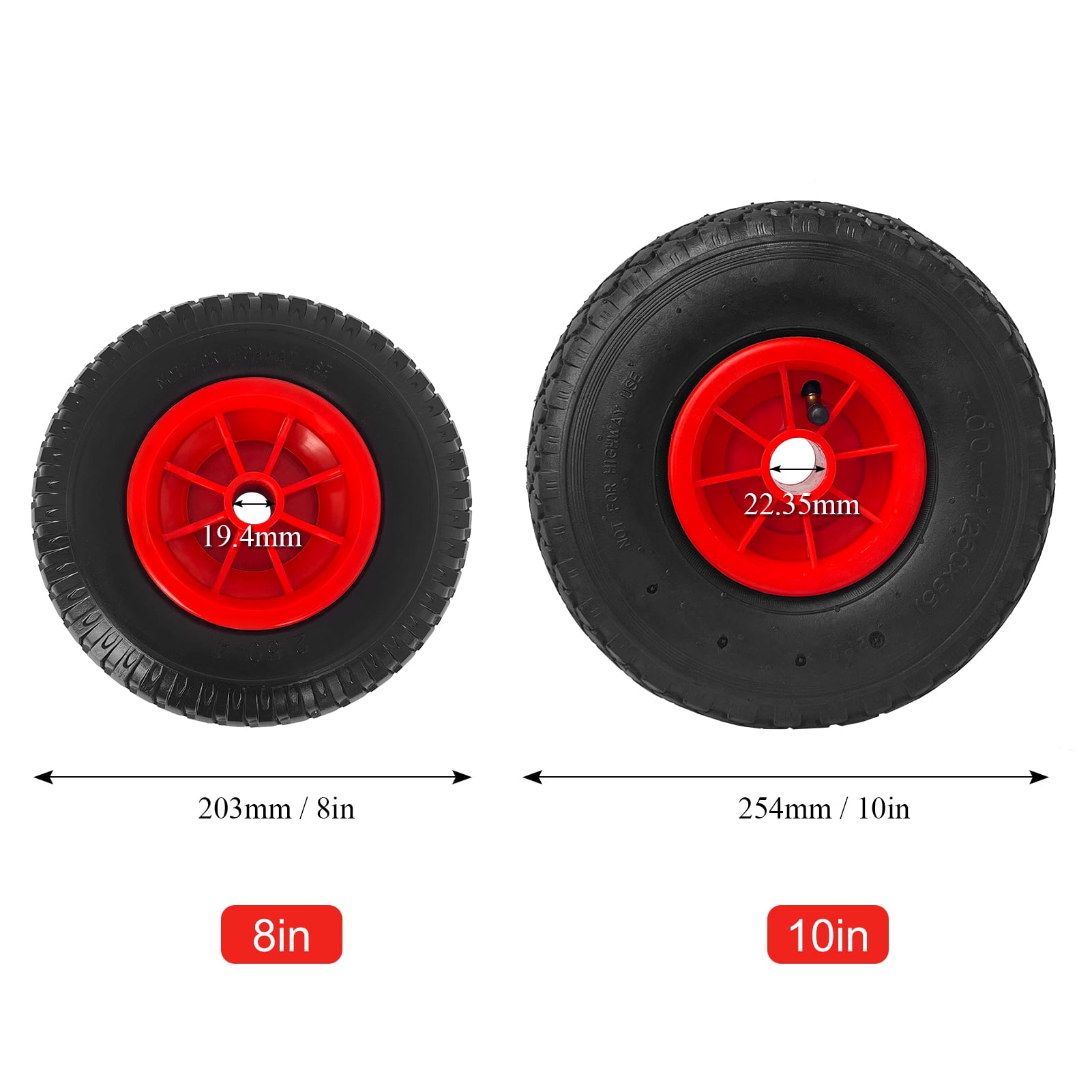 Wheel,1pc 8'' / 10'' Inflatable Tire 8'' / 10'' Wheel Canoe Cart Puncture-proof Tyre Wheel /10 Puncture Proof 1pc / Puncture-proof 1pc 8 /10 Xinzy Puncture Proof Tire / Puncture-proof Tyre