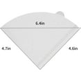 thumbnail image 4 of 100 pieces Coffee Filters Paper Cone Filters Basics Basket Disposable Natural Paper Filters Cone For Pour Over and Drip Coffee Maker, 4 of 5