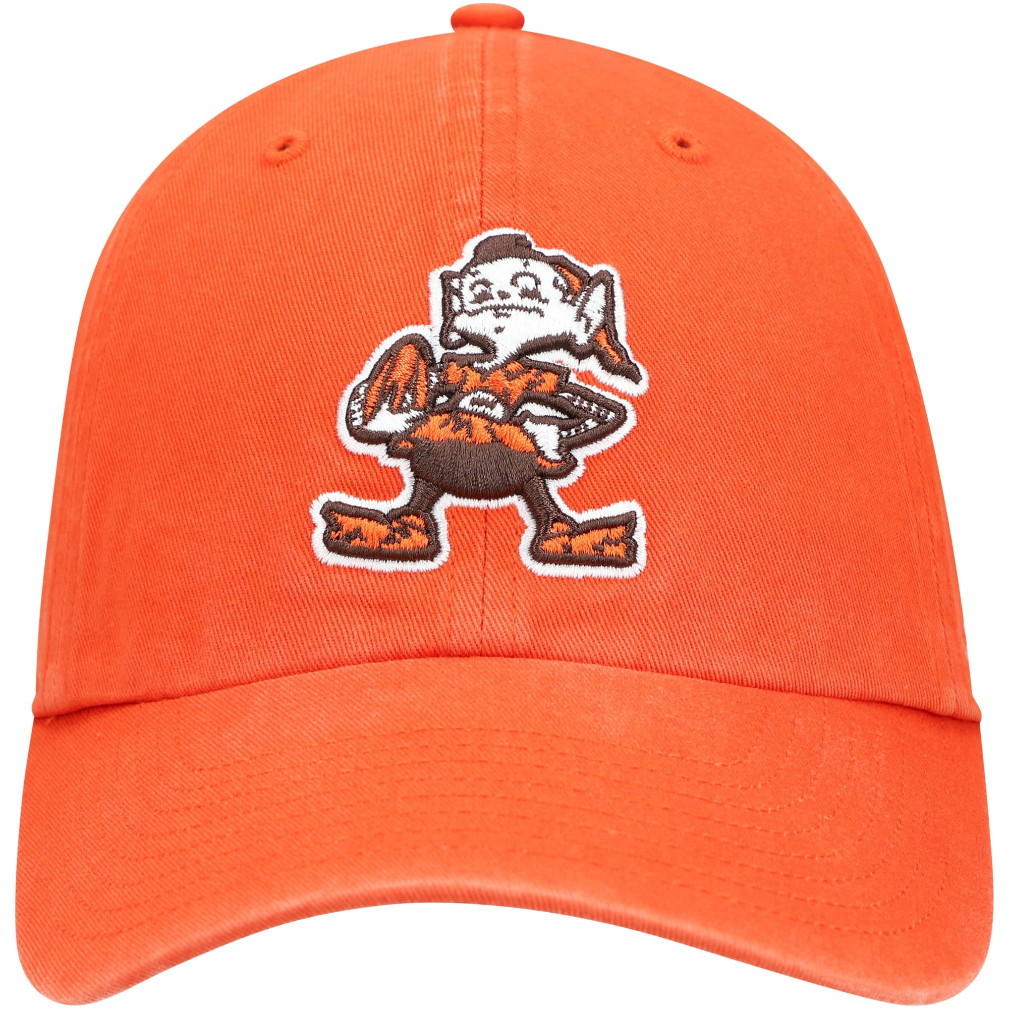 Men's '47 Orange Cleveland Browns Clean Up Brownie The Elf Legacy  Adjustable Hat - OSFA 