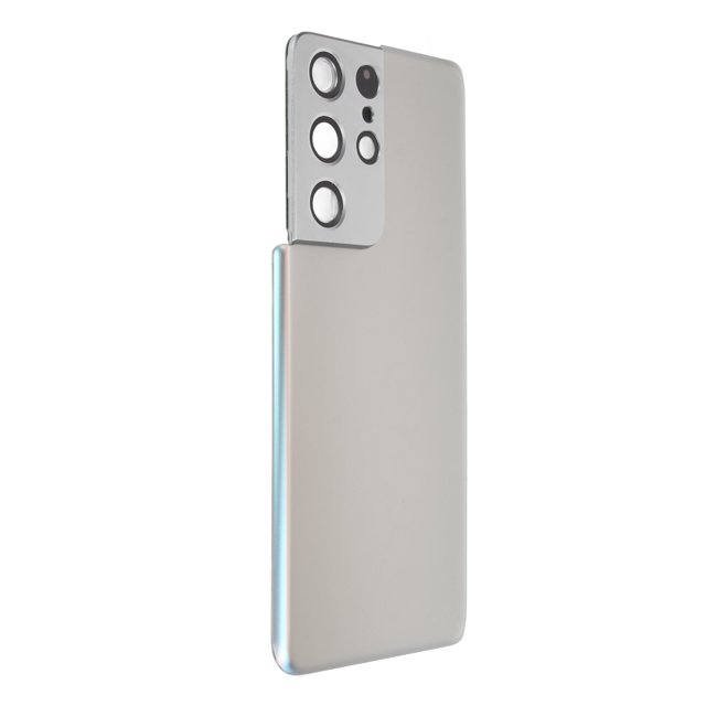 Replacement Back Cover Glass, Reliable Pre Cut Tape Professional Installation Stable Phone Rear Glass Door for S21 Ultra 5G Black,Silver