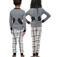 thumbnail image 3 of LazyOne Warm Long-Sleeve PJ Sets for Girls and Boys, Bear Hug Grey, Funny Animal Kids' Pajama Sets, 3 of 7