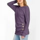 thumbnail image 4 of Ropa de otoño para mujer,Camisa de manga larga a rayas para mujer, blusa de cuello redondo, mezcla de poliéster y elastano, ligera y transpirable, ideal para otoño y uso informal, sopatenor, 4 of 8