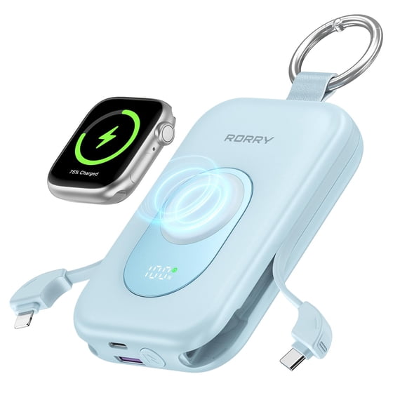 Cargador portátil RORRY CharmGo de 20000 mAh, PD de 30 W, llavero