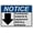 Warning Sign 4, variant on Industrial ANSI Horizontal Directional Sign - 8"x12" Weatherproof, UV Resistant for Indoor/Outdoor Workplace (Emergency and maintenance exit only [left arrow])
