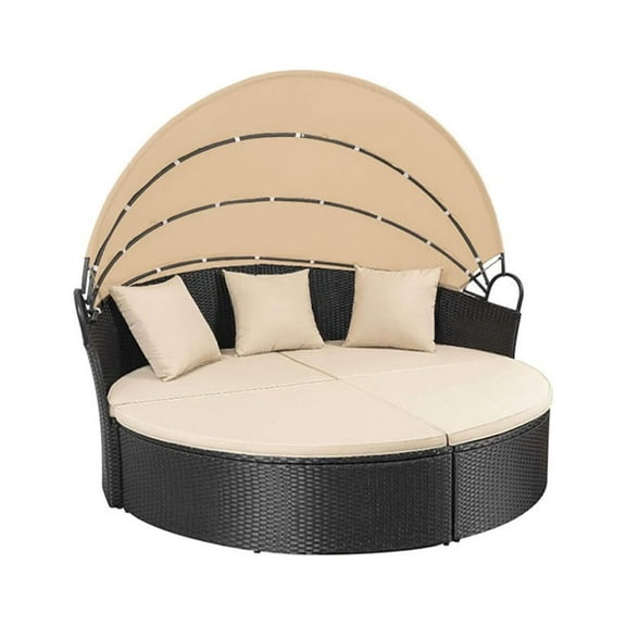 Garden Winds Custom Fit Replacement Canopy Top Cover Compatible with The Homall Devoko My02015, My02014, My02011 Outdoor Daybed - Upgraded Performance RIPLOCK 350 Fabric