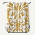 thumbnail image 1 of Simply Daisy 70" W x 73" H British Colonial Geometric Print Polyester Shower Curtain, Yellow, 1 of 3