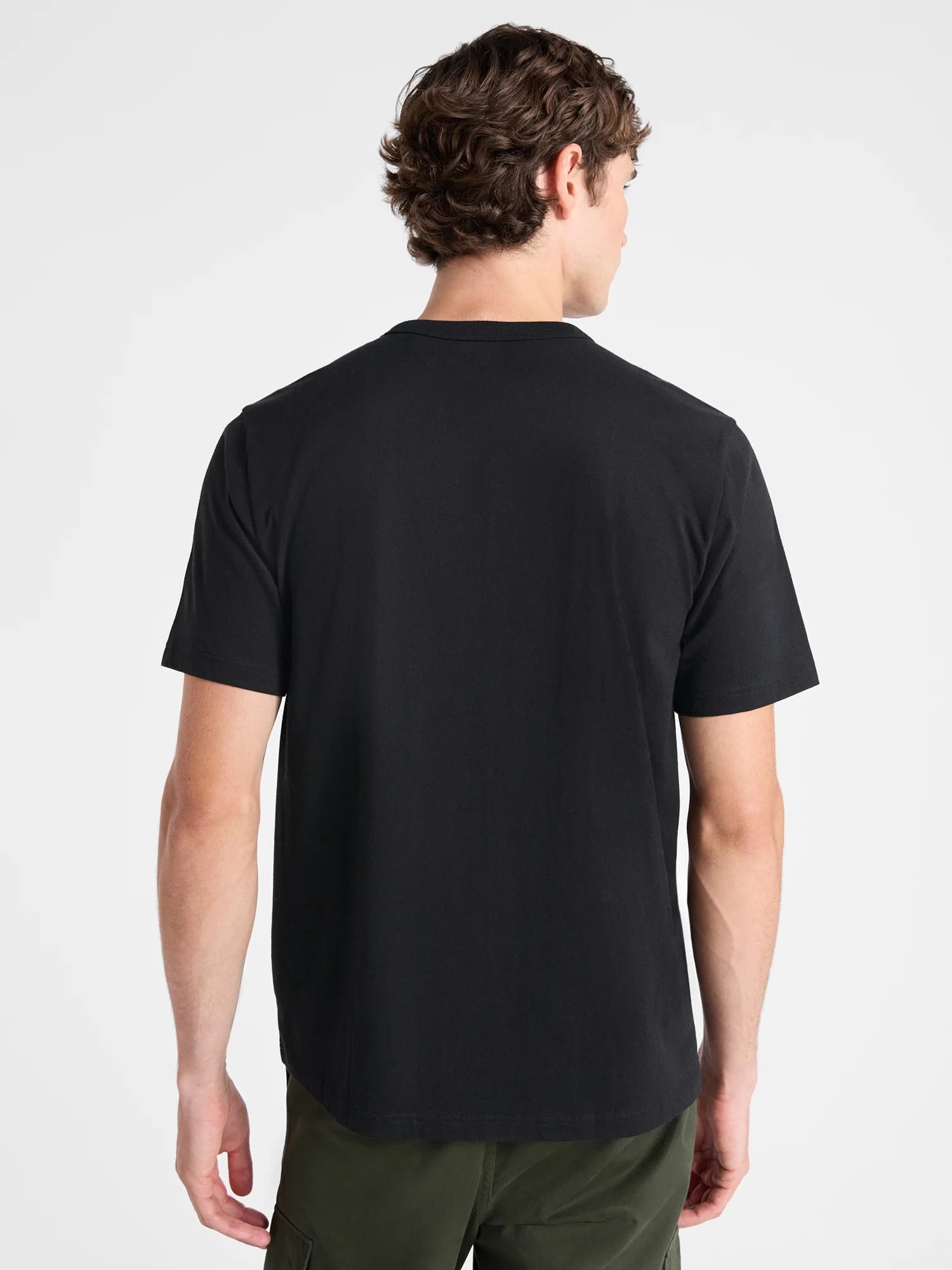 Free Assembly Men’s Everyday Cotton Tee with Short Sleeves, Sizes S-3XL