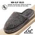 thumbnail image 5 of CHICVOMEY Fuzzy Slippers for women Memory Foam Non-slip House Shoes Plush Faux Fur house slipper Indoor Outdoor, 5 of 9