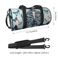 thumbnail image 2 of Fuzoiu Butterflies Skull Bows Print Travel Bag, Large Capacity Travel Bag, Sports Gym Bag, Travel Duffel Bag, Weekender Overnight Bag for Women and Man, 2 of 6