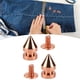 thumbnail image 5 of Puntas De Remache De Metal Tornillo Hacia Atrás, 100 Juegos Perno De Punta De Cono De Oro Rosa De Alta Dureza Para Zapatos Ccdes Otros, 5 of 8