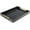 Alligator Black, variant on RunMin Grocery Store 17" x 12" Wood Serving Tray with Gold Polished Metal Handles, Silvery