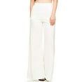 thumbnail image 1 of jovati Pantalon Palazzo Fluide pour Femmes Taille Haute Mode Uni Ample Grand Long, 1 of 8