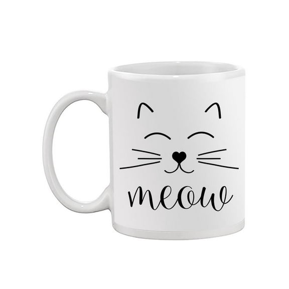 Meow Cat Mug - Image by Shutterstock