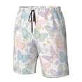thumbnail image 5 of Kdxio Colorful Butterfly Pattern Mens Casual Shorts - Drawstring Summer Beach Sports Shorts for Men, 5 of 9