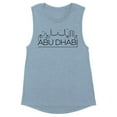 thumbnail image 1 of Skyline Abu Dhabi Women's Muscle Tank X-Large Stonewash Denim, 1 of 5