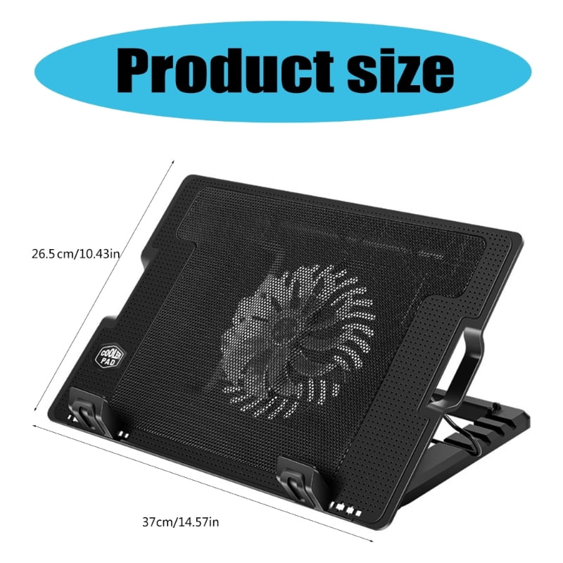Zecic Laptop Cooling Pad Laptop Cooling Stand Laptop Fan Cooling Pad For 11-18inch