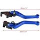 thumbnail image 2 of CHAO (Azul) Varilla de tracción del cilindro maestro, par de palancas de freno de embrague de motocicleta de aluminio CNC de 22 mm 7/8 ", manijas de palanca de freno de tambor de embrague universal pa, 2 of 4