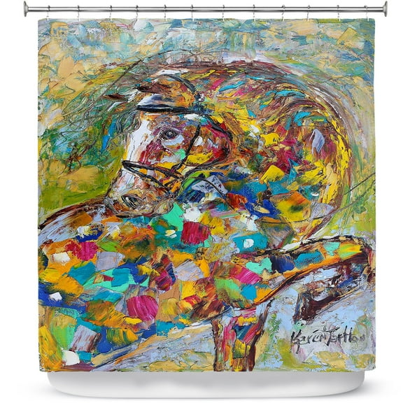 Shower Curtains 70" x 73" from DiaNoche Designs by Karen Tarlton - Wild Horse