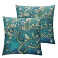 thumbnail image 2 of Acheng Pillow Covers Set of 2 Van Gogh Artisoo Oil Painting Almond Blossoms Throw Pillow Covers Cases for Couch Sofa Bed Home Decor White, 2 of 6