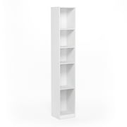 Furinno Indo Slim Open Bath Cabinet, White