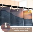 thumbnail image 5 of 4-Piece Bathroom Set with Waterproof Shower Curtain with Non-Slip Bath Mat, U-Shaped Mat & Toilet Lid Cover Beautiful Ionic Cloud, 5 of 8