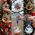 thumbnail image 6 of 2026 Wildlife Wonders Collection Crystal Glass Ornament, Vivid 3D Animal Christmas Decoration, Clear Plastic Xmas Balls, Luxury Winter Tree Decor Sparkling Star Accents,Holiday Ornaments(Snow Bunny), 6 of 8