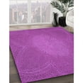 thumbnail image 3 of Ahgly Company Machine Washable Indoor Rectangle Transitional Bright Neon Pink Purple Area Rugs, 5' x 7', 3 of 7