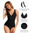 thumbnail image 5 of MANIFIQUE Shapewear for Women Tummy Control Bodysuit Faja Body Shaper Waist Trainer V Neck Body Suit with Built in Bra, 5 of 7