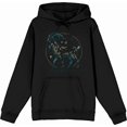 thumbnail image 4 of Capricorn Zodiac Sign Adult Black Long Sleeve Hoodie-3XL, 4 of 6