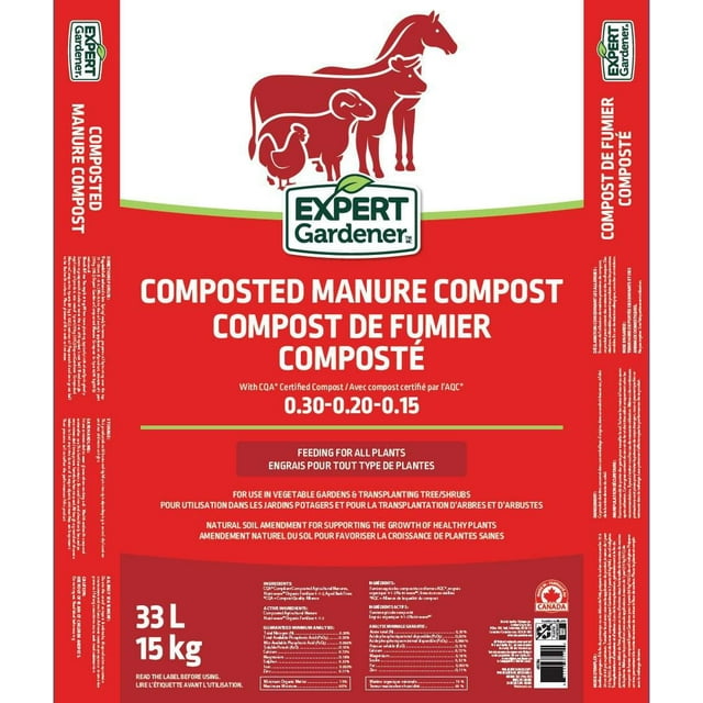 Expert Gardener Composted Manure Compost 15 Kg (33L)