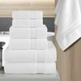 thumbnail image 2 of Bath Towels Set 6-Piece Original Turkish Cotton Soft, Absorbent and Premium Towel for Bathroom, White, 2 of 7