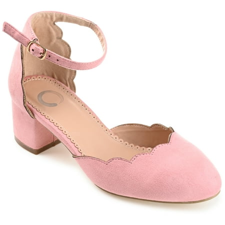 

Journee Collection Womens Edna Round Toe Low Block Heel Pumps