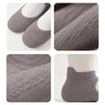 thumbnail image 3 of Naotn Women Stretchy Knit Hollow Out Flat Socks Dot Bottom Grip Socks Yoga Gym Workout Breathable No Show Socks, 3 of 10