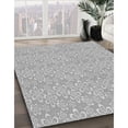 thumbnail image 3 of Ahgly Company Machine Washable Indoor Rectangle Transitional Platinum Silver Gray Area Rugs, 2' x 5', 3 of 7