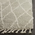thumbnail image 3 of SAFAVIEH Casablanca Connie Geometric Shag Area Rug, Grey/Ivory, 8' x 10', 3 of 6