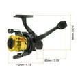 thumbnail image 2 of Uxcell Fishing Reel, Ultra Smooth Powerful Fishing Reels Left/Right Interchangeable Handle, Black, Gold Tone, 2 of 6