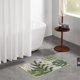 thumbnail image 3 of Alfombra de baño de microfibra con hojas, alfombra de baño tropical, alfombra de baño de alta absorción de agua, 40x60cm Sincero Electrónica, 3 of 4