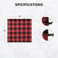 thumbnail image 3 of Simple Deluxe Buffalo Check Gathered Window Curtain Pair of 2 -Plaid Light Filtering Farmhouse Drapes for Dining Room, 3 of 7
