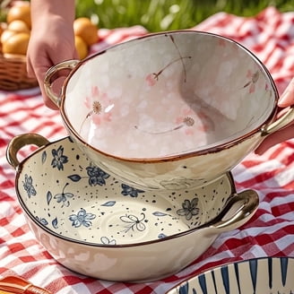 The Pioneer Woman Sweet Rose Turquoise Blue Ceramic 3.17-Quart