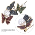 thumbnail image 4 of Brooch Pin Diamante Butterfly Pattern Lapel Pin Coat Badges Party Corsage AccessoriesColorful, 4 of 5