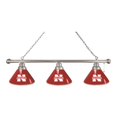 thumbnail image 1 of Holland Bar Stool BL3CHNebrUn Nebraska Huskers 3 Shade Pool Billiard Light, Chrome, 1 of 1