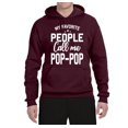 thumbnail image 2 of Wild Bobby,My Favorite People Call Me Pop-Pop Father Dad Grandpa Gift, Father's Day, Unisex Graphic Hoodie Sweatshirt, Maroon, 2XL, 2 of 3