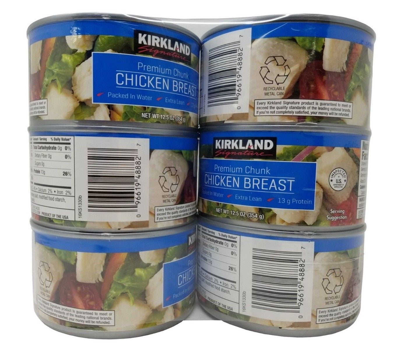 Kirkland Signature Premium Chunk Chicken Breast Packed in Water 12.5oz