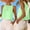 Mint Green plus size striped crop top a1, variant on Women Plus Size Striped Crop Top Sleeveless Cotton Linen Blouse Casual Vacation Party Wear Summer Fashion Tops, Yellow M