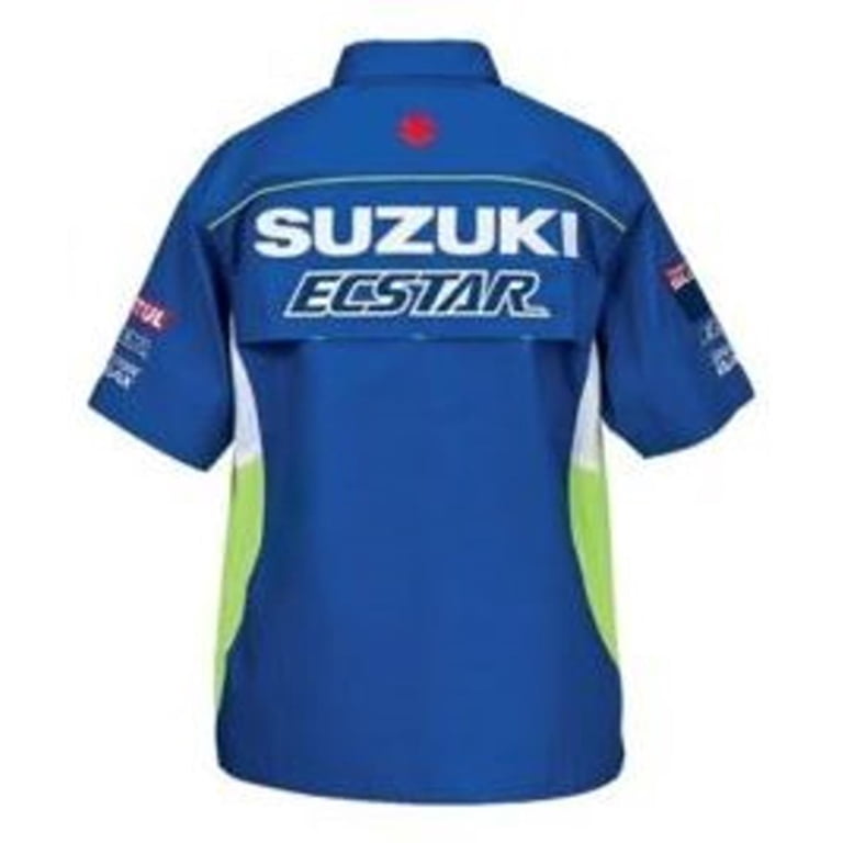 Suzuki Ecstar Motul MotoGP Button Up Pit Shirt X-LARGE - Walmart.com