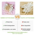 thumbnail image 5 of 1000 Count Cotton Swabs In A Storage Box, Double Tips Bamboo Cotton Swab For Ears & Makeup, 5 of 7