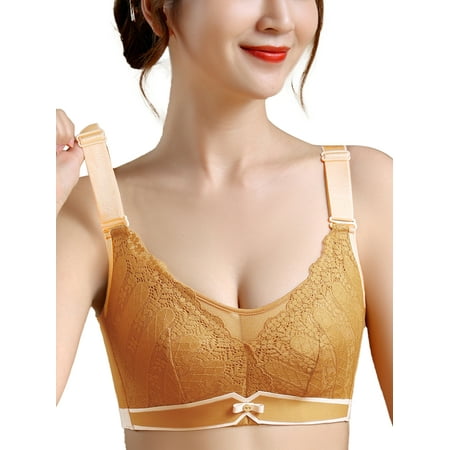 

Unique Bargains Women s Plus Size Push Up Full Coverage Comfort Wirefree Lift Bra