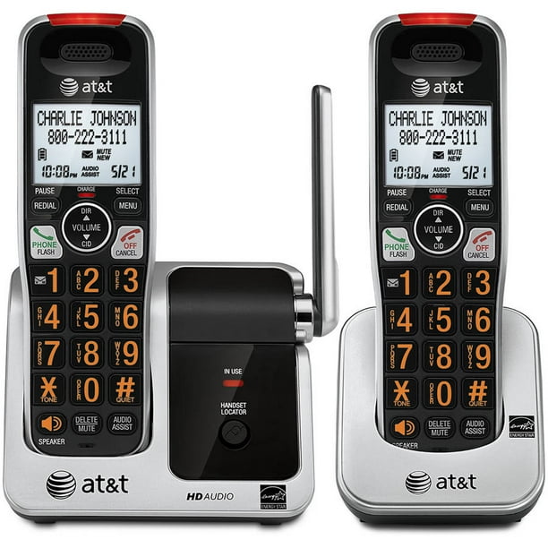 AT&T CRL81212 DECT 6.0 Phone with Caller ID/Call Waiting, 2 ...