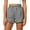 Black, variant on Yievot Womens Plaid Shorts Gingham Elastic Waist Ruffle Hem Summer Casual Vacation Lounge Shorts with Pockets