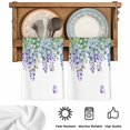 thumbnail image 5 of Wisteria Kitchen Towels Set of 2, Purple Flowers Leaves Butterflies Botanical Spring Absorbent Dish Towels for Kitchen, Microfiber Hand Towel, Quick Drying Tea Towel for Cleaning Dishcloths, 5 of 7